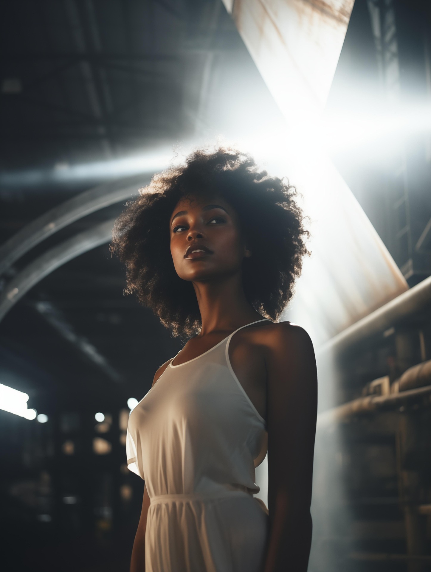 Kinky curly hair editorial